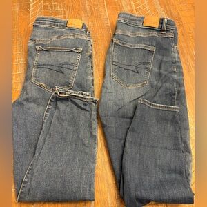 American Eagle next level stretch skinny jeans 12 extra short
